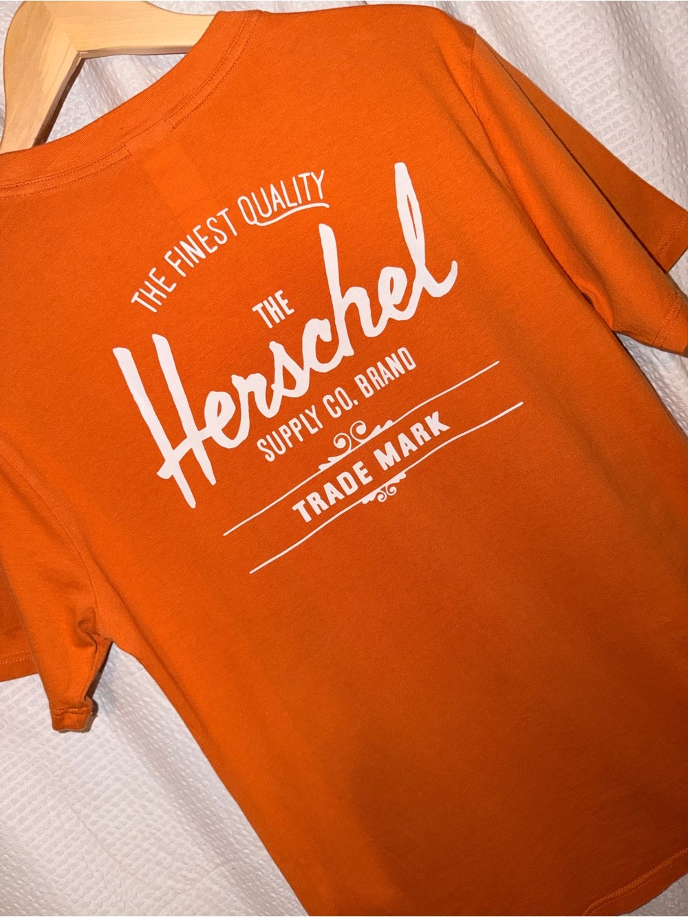 Herschel Supply Co. Classic Logo Graphic T-Shirt Orange Small S